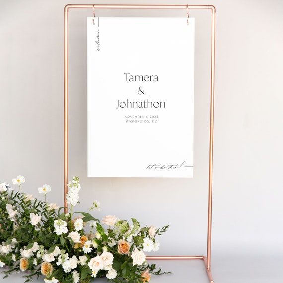 Minimal Wedding Guest Book | The Tamera