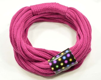 woolen scarf, woolen necklace, shawl, wool, warm necklace, PURPLE scarf, woolen chimney, for the winter, for fall