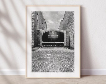 Guinness Dublin Photography Print: Winter Christmas Decor