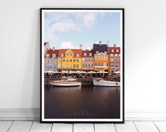 Copenhagen Photography Print: Colorful Nyhavn Harbour, Scandinavian Wall Art