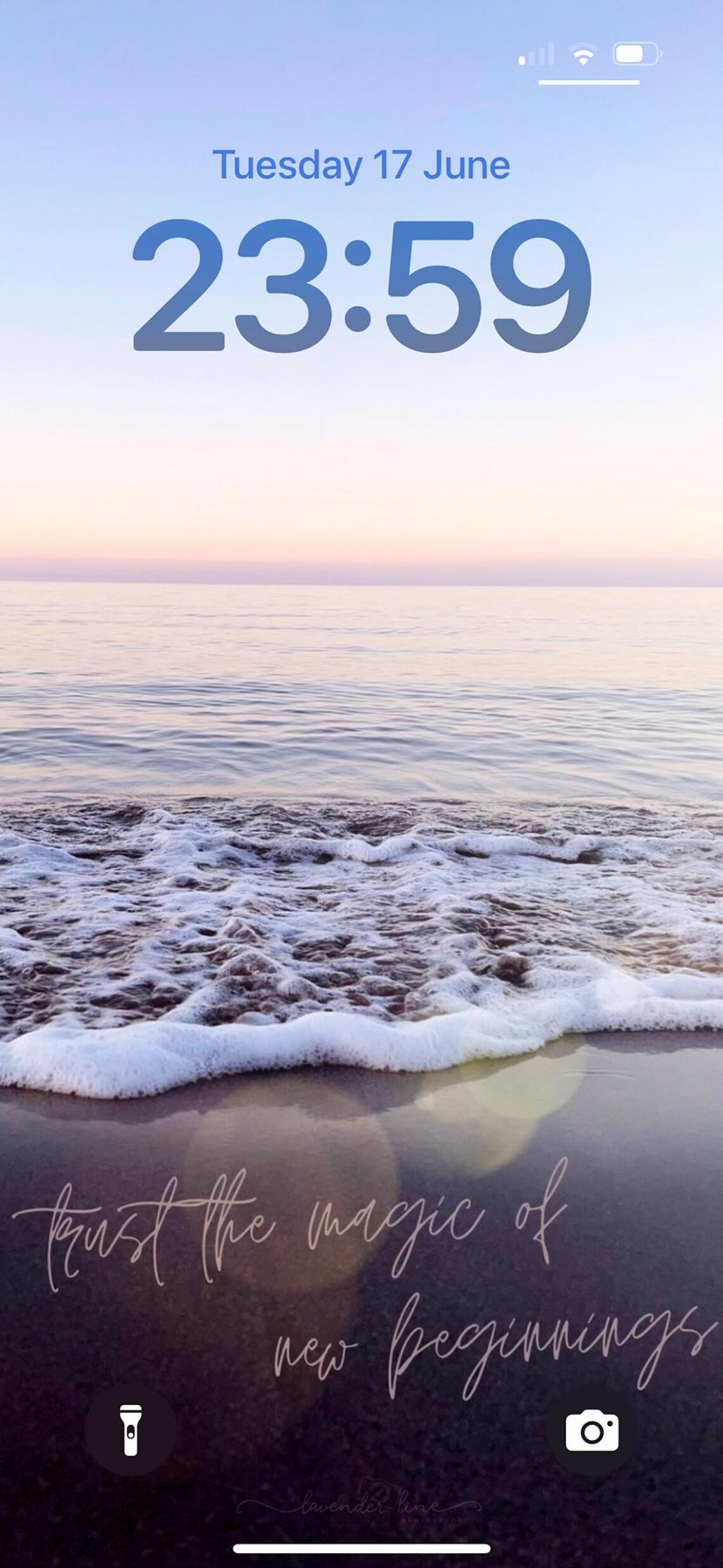 Sunset Beach Phone Wallpaper: New Beginnings Inspiration (digital ...