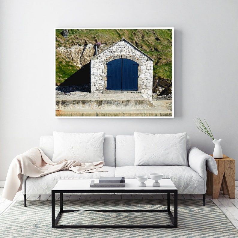 BALLINTOY BOATHOUSE, Colour Photography Print, Landscape, Ballintoy Harbour, Boathouse, Travel