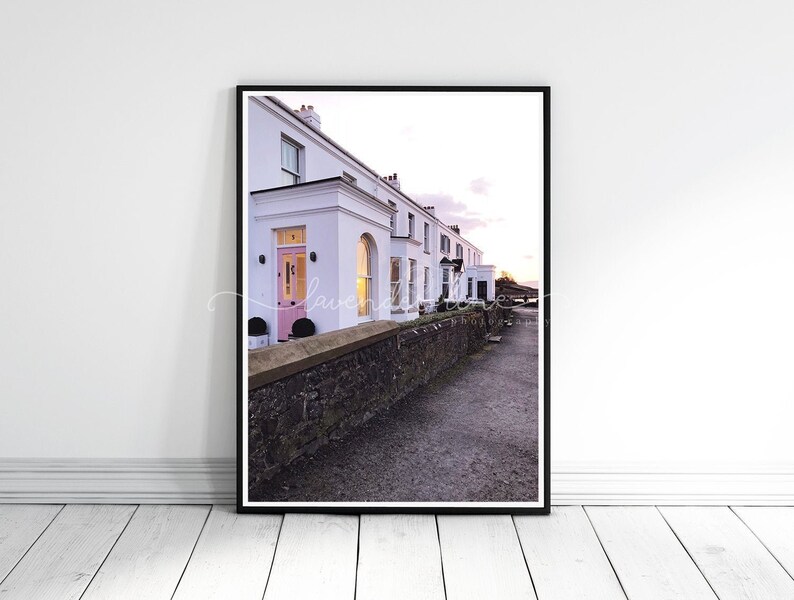 COASTAL PINK, Colour Photography Print, Coastal Living, Sunset, Street