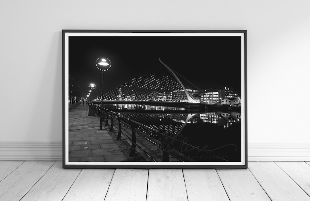 THOSE DUBLIN NIGHTS, Black and White Photography Print, Dublin City