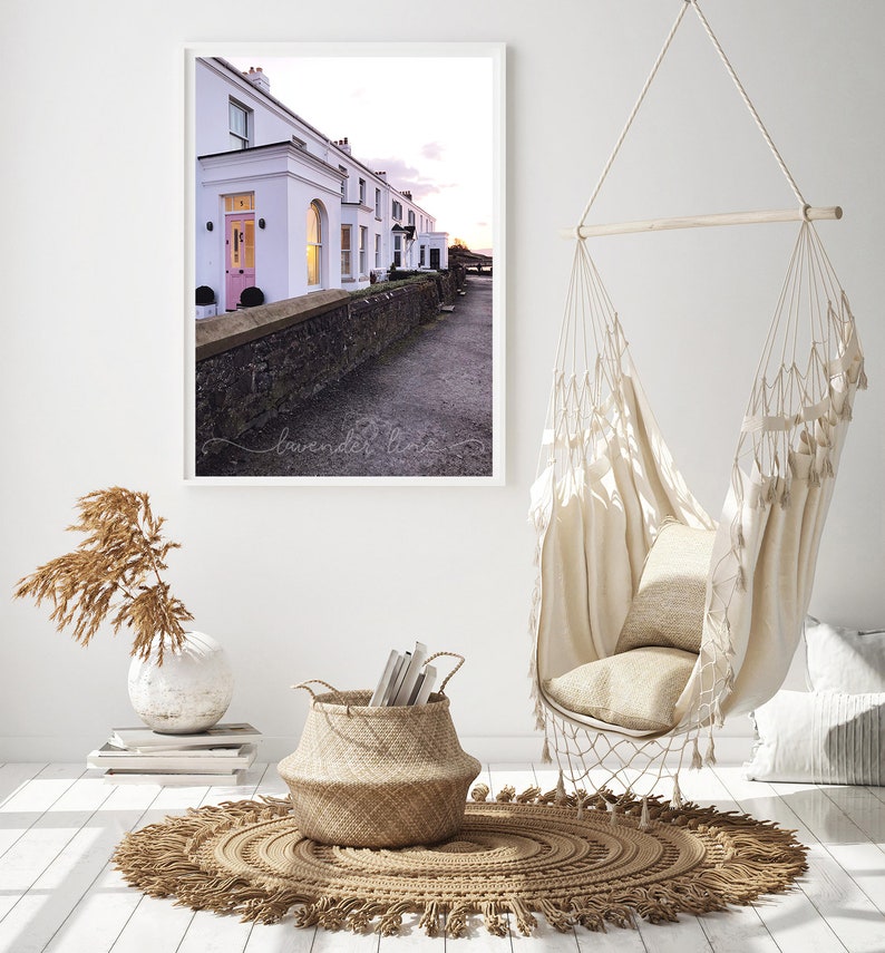 COASTAL PINK, Colour Photography Print, Coastal Living, Sunset, Street