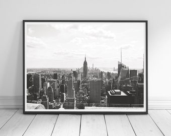 NEW YORK HEIGHTS, Black and White Photography Print, New York, Street Photography, City, Cityscape, Wanderlust, Wall Art