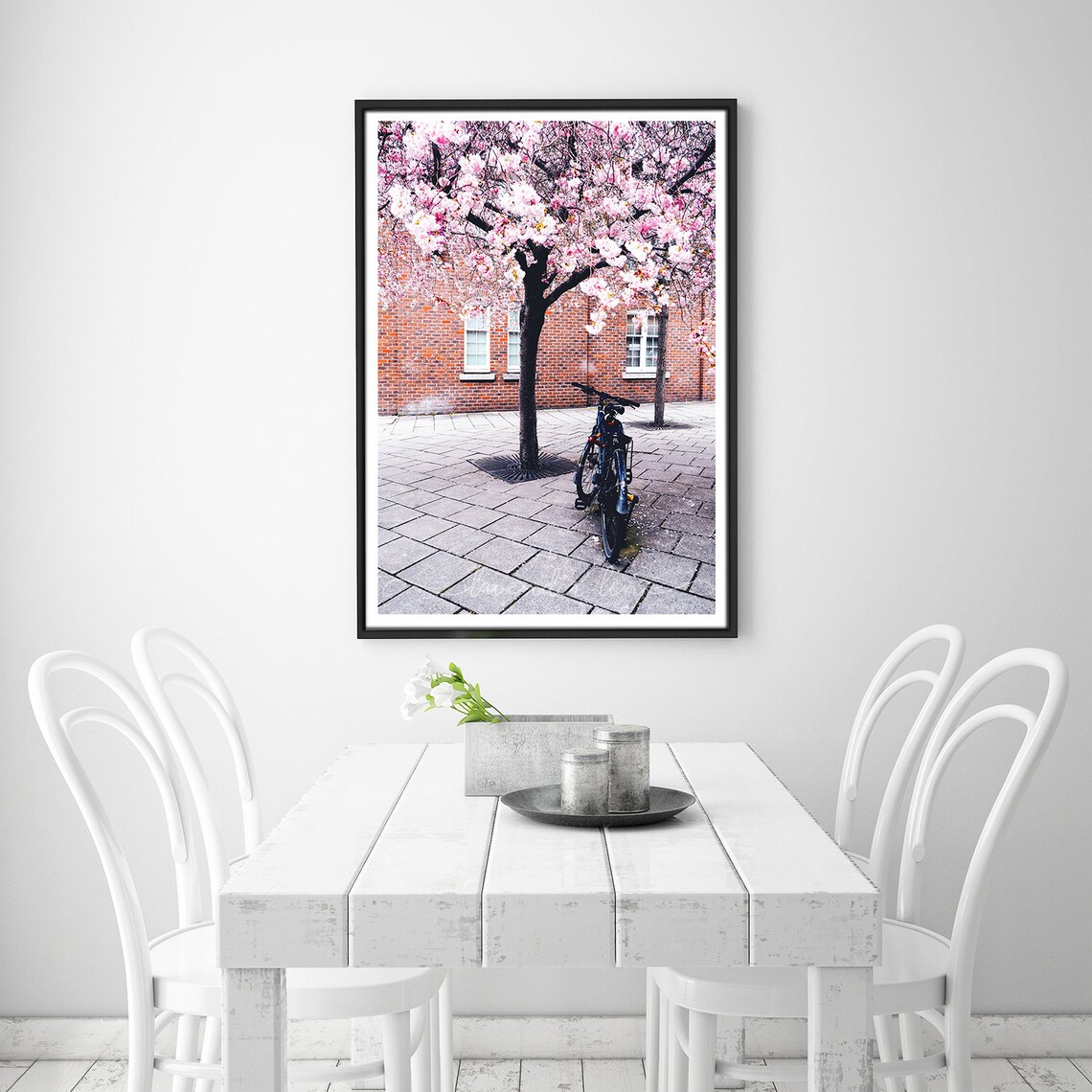 BLOSSOM AND BICYCLE, Colour Photography Print, Cherry Blossoms, Bicycle ...