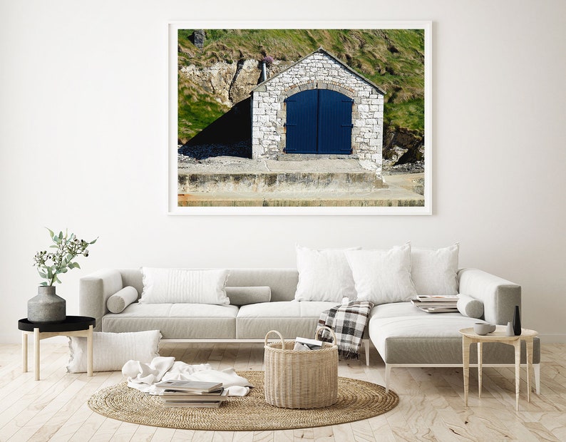 BALLINTOY BOATHOUSE, Colour Photography Print, Landscape, Ballintoy Harbour, Boathouse, Travel