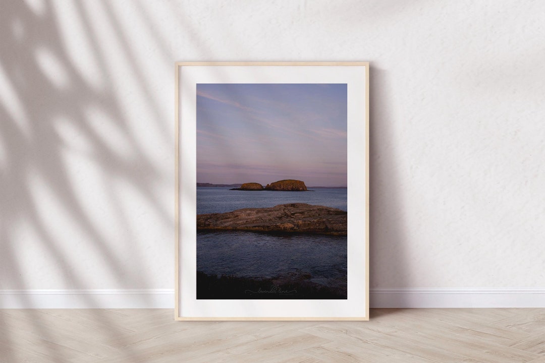 Coastal Sunset Photography Print: Ballintoy Sheep Island, Northern ...