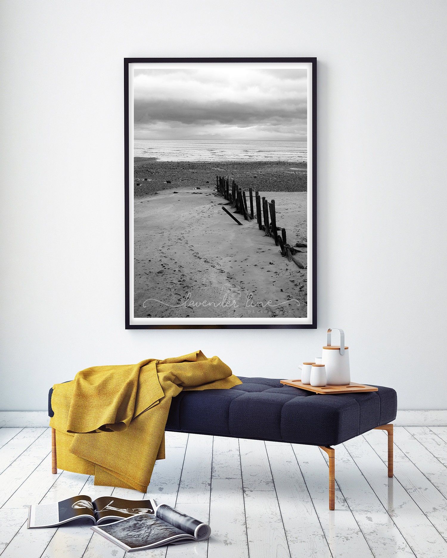 SATURDAY MORNING, Black and White Photography Print, Beach, Newcastle ...