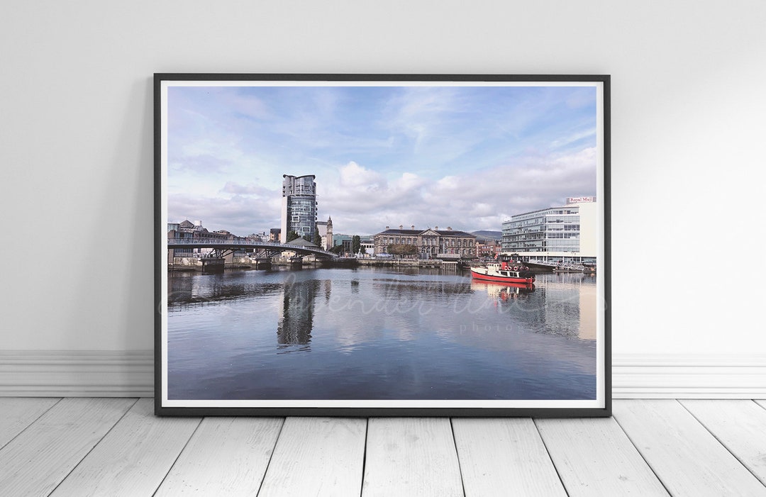 Belfast Cityscape Photography Print: River Lagan Home Decor - Etsy