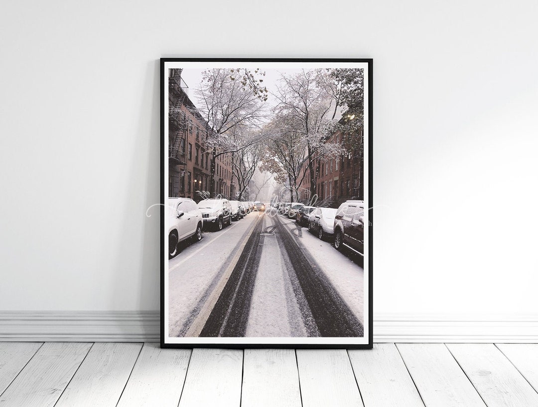 Brooklyn Snow Photography Print: New York City Street Scene - Etsy