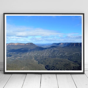 MOUNTAIN BLUE, Colour Photography Print, Blue Mountains, Australia, New South Wales, Wanderlust, Travel, Home Decor, Wall Art