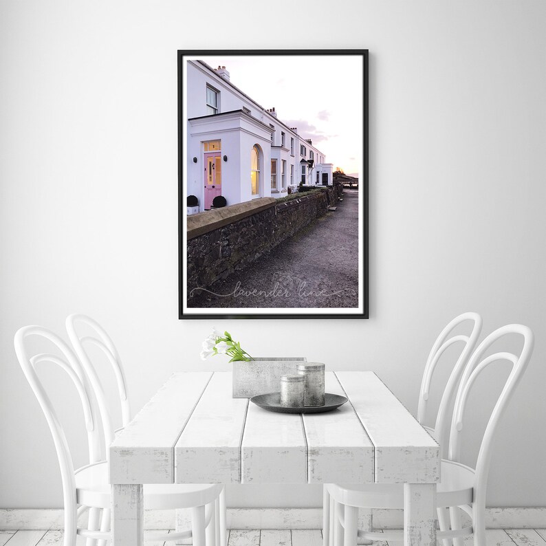 COASTAL PINK, Colour Photography Print, Coastal Living, Sunset, Street Photography, Holywood, N