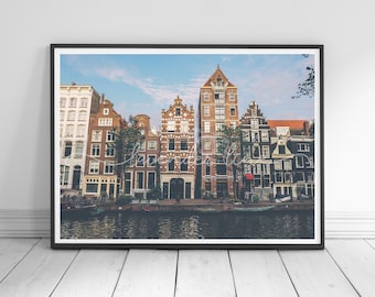 THOSE AMSTERDAM DAYS, Colour Photography Print, Amsterdam, Street Photography, Canal, City, Cityscape, Wanderlust, Wall Art