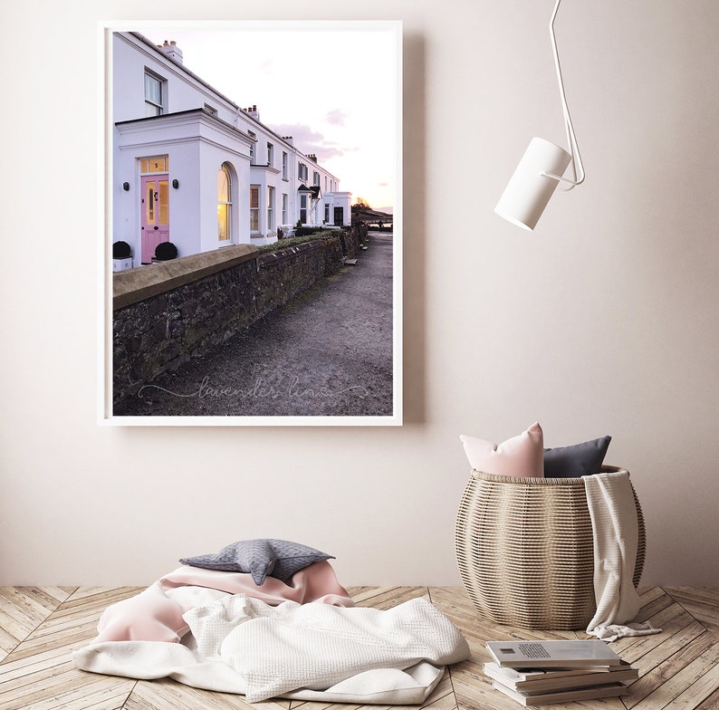 COASTAL PINK, Colour Photography Print, Coastal Living, Sunset, Street