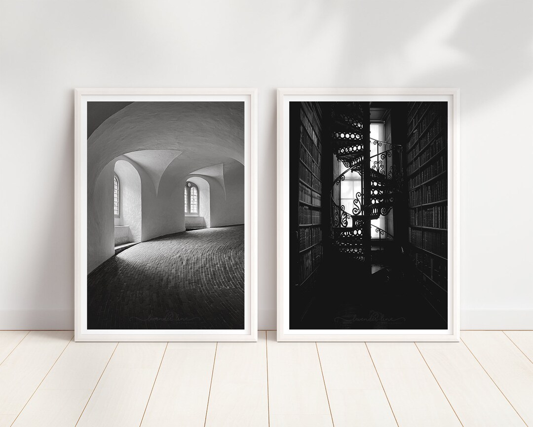 COPENHAGEN MEETS DUBLIN, Black & White Photography Print Set, City ...
