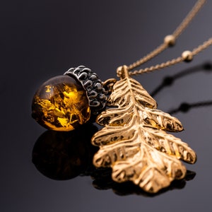 Acorn and Oak Leaf Pendant