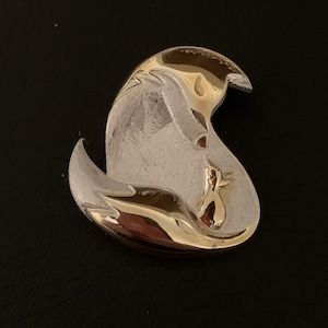Mother Fox Brooch, silver fox with cubs, solid silver brooch, mother’s day gift