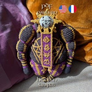Esquie Amigurumi Crochet Pattern PDF – Clair Obscur Expedition 33 Plush Doll, English & French, Video Game Fan Art Soft Toy, Character Plush