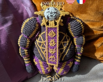 Esquie Amigurumi Crochet Pattern PDF – Clair Obscur Expedition 33 Plush Doll, English & French, Video Game Fan Art Soft Toy, Character Plush