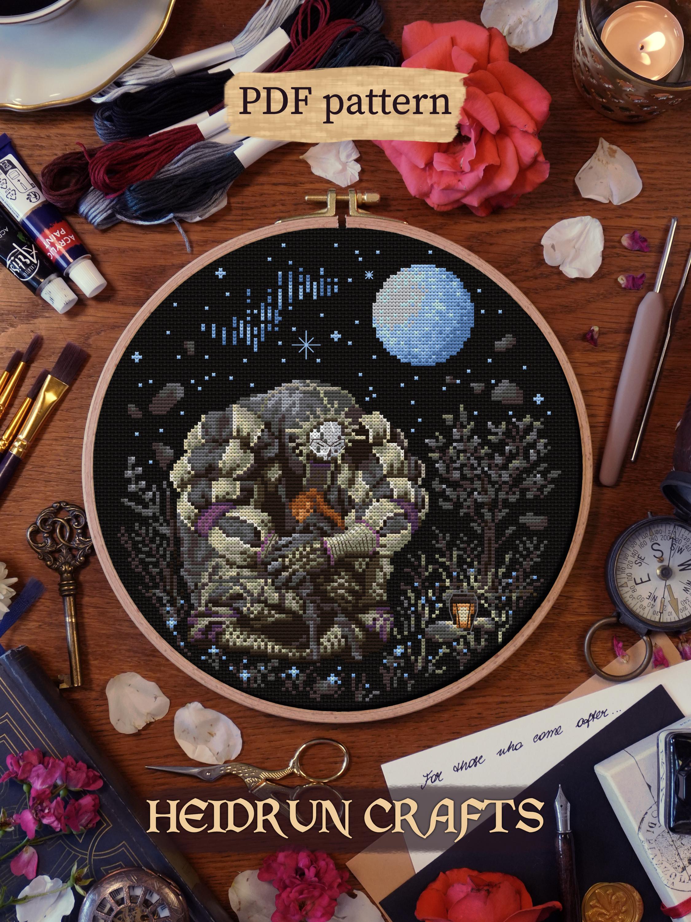 Esquie and Maelle Cross Stitch Pattern PDF – Clair Obscur