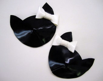Cat Latex Pasties with Bow