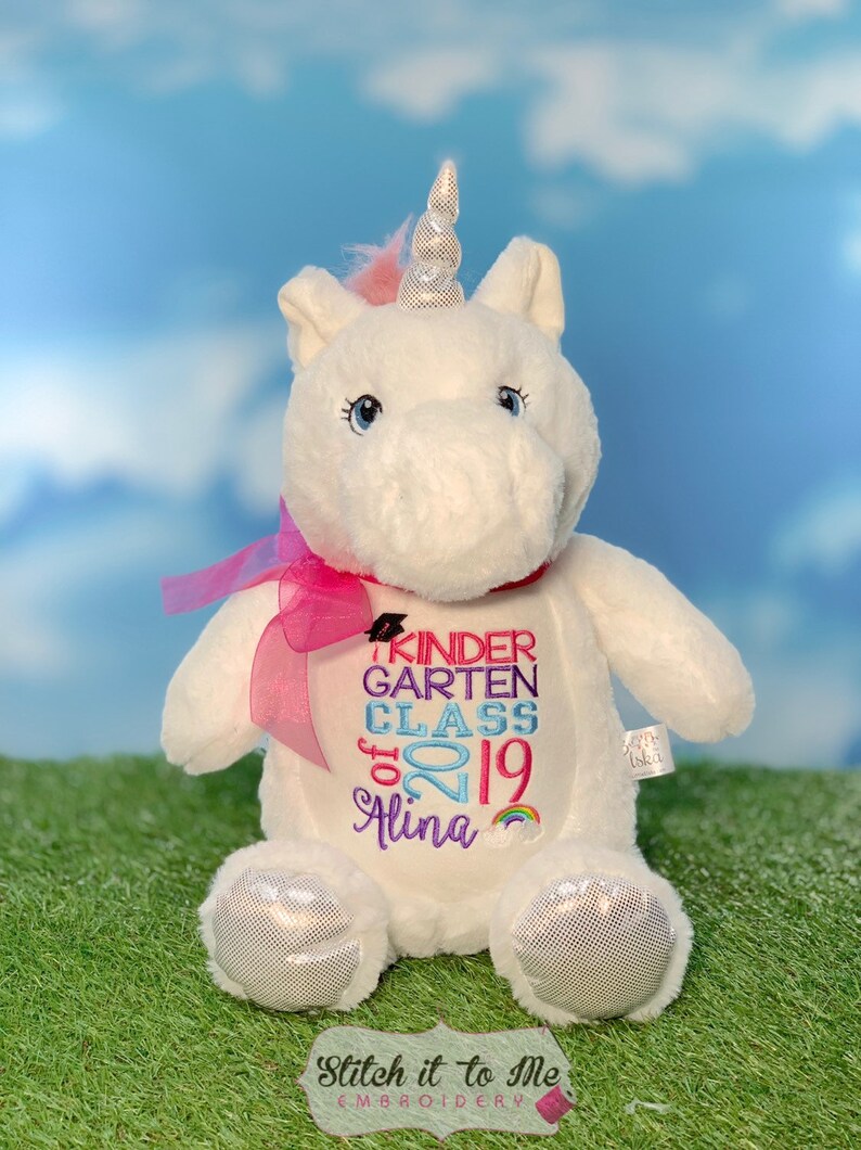 personalized stuffed unicorn
