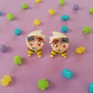 Polymer Clay Soul Eater Soul Evans Stud Earrings