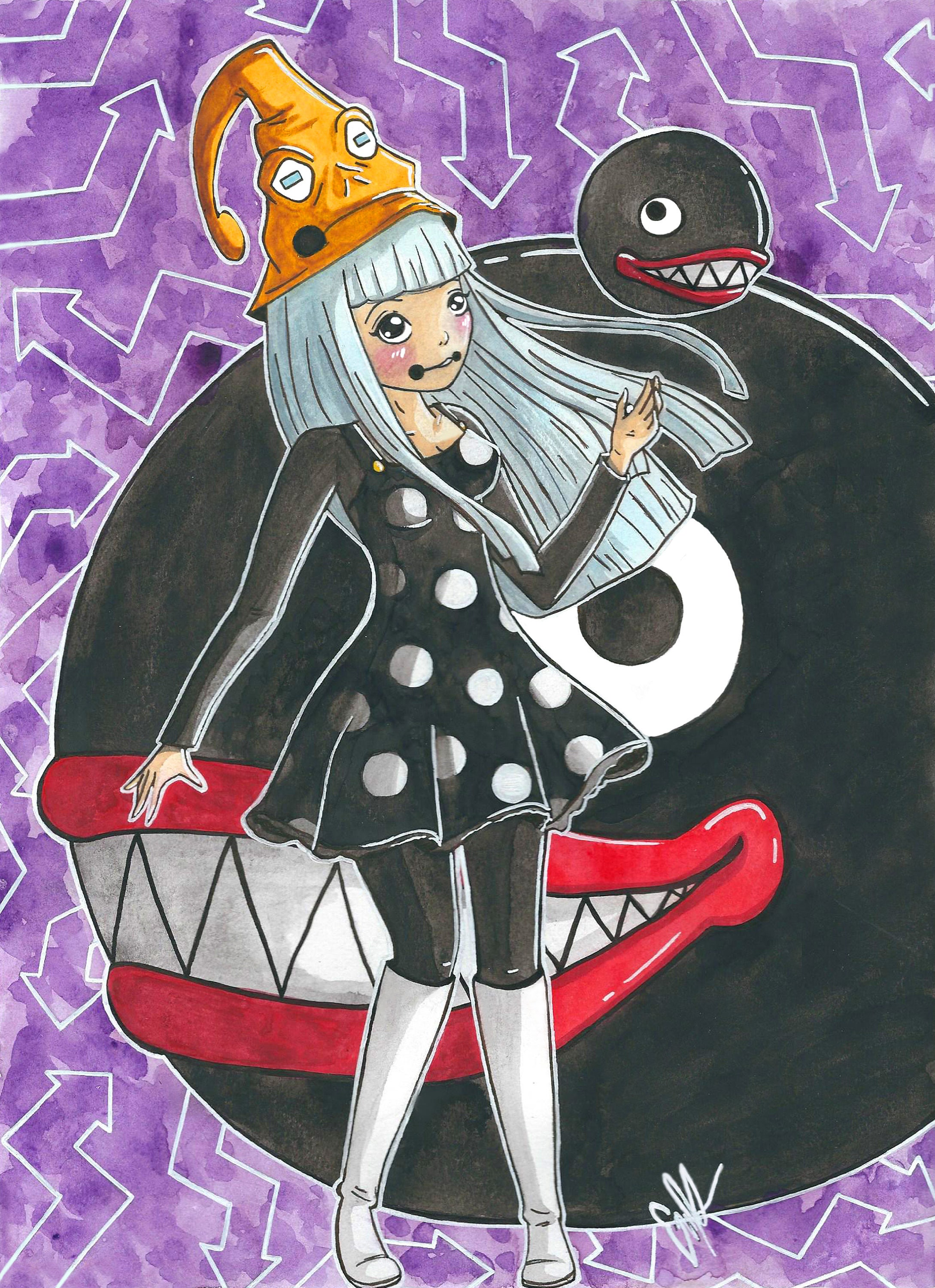 Eruka Frog Soul Eater Anime Paint By Numbers - PBN Canvas
