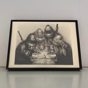 Dibujo a lápiz de la serie de películas de Show, ORIGINAL, tamaño A4 (8,3 x 11,7 pulgadas), cómics, arte, obra de arte hecha a mano, póster