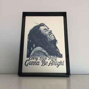 Cantante dibujo a lápiz arte A4 (8,3 x 11,7 pulgadas) impresión de dibujo - cantante reggae jamaica cartel de arte hecho a mano