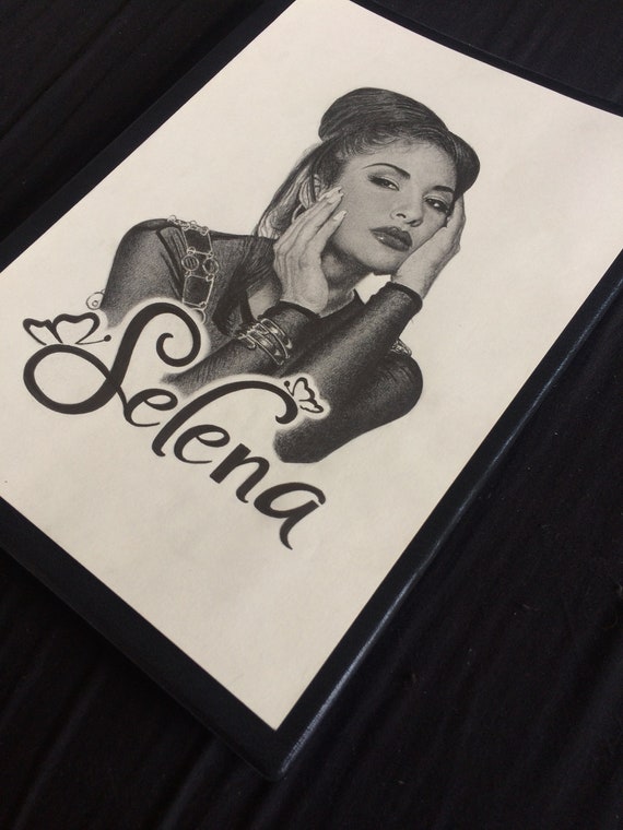 Selena Quintanilla ORIGINAL A4 83 x 117 pulgadas dibujo a - Etsy España