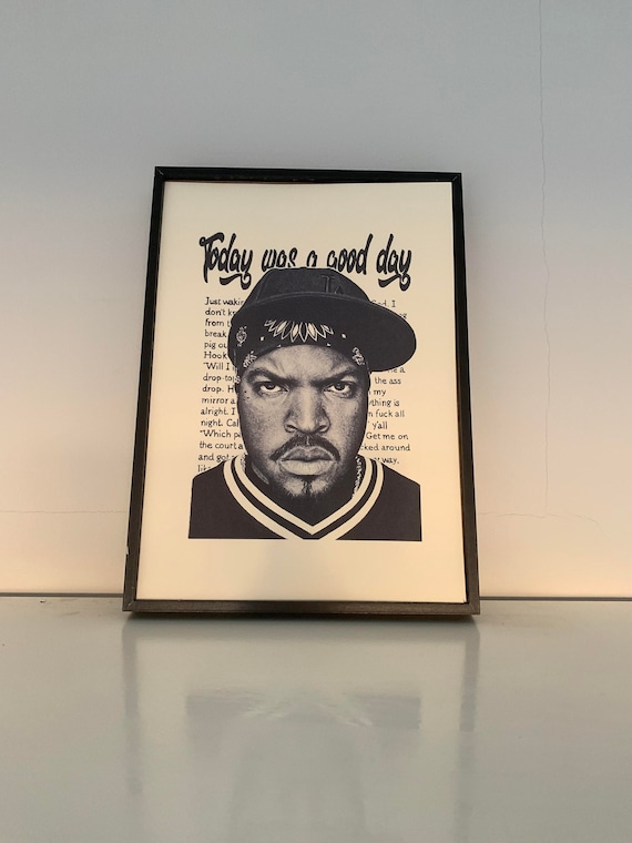 Ice Cube ORIGINAL A4 hiphop rap ice cube art pencil drawing 8,3 x 11,7 inches
