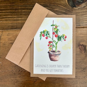 Kaart voor plantenliefhebbers: tuinieren is goedkoper dan therapie en je krijgt tomaten