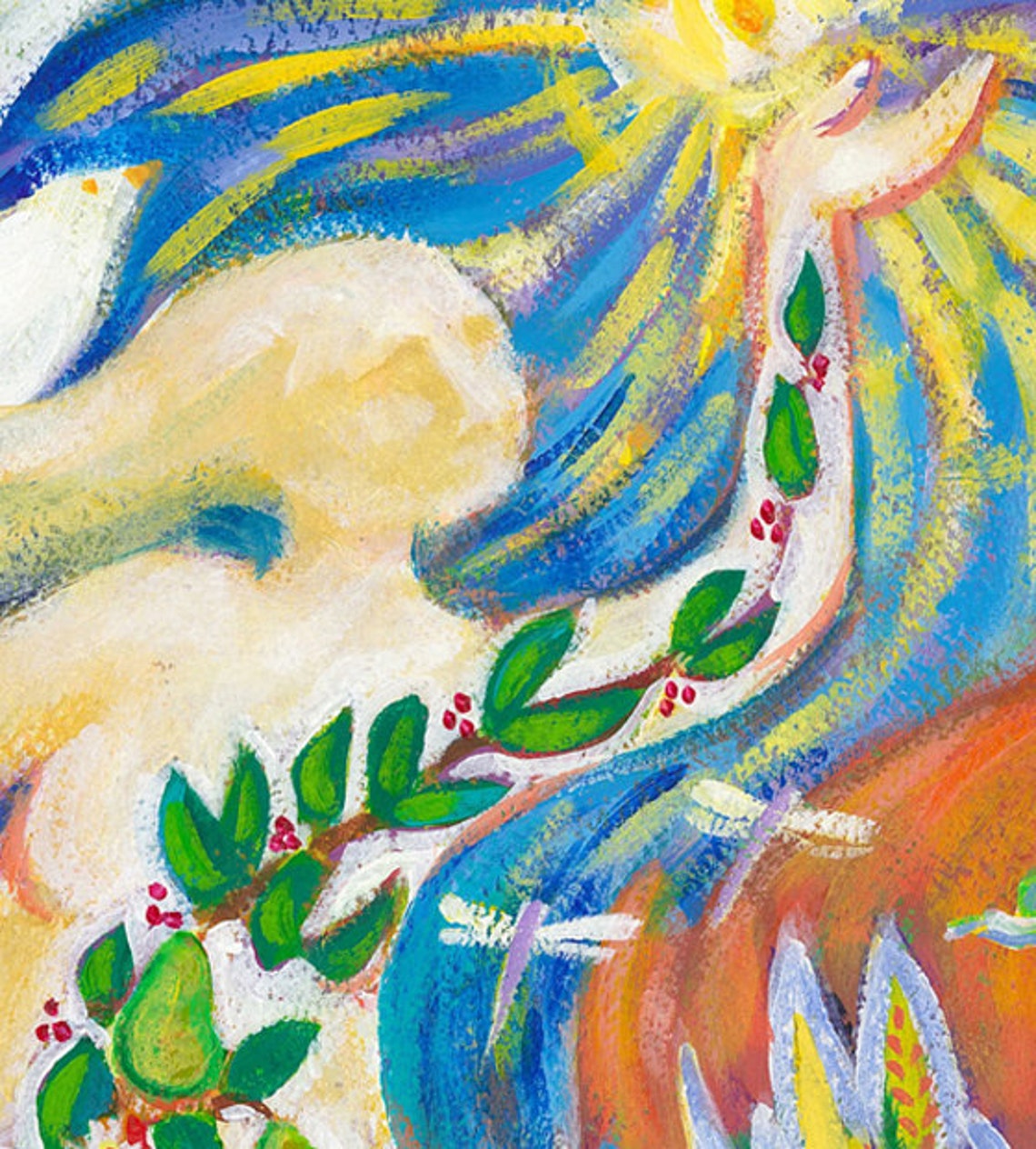 Contemporary Religious Art, Holy Wisdom, Proverbs 8 Art, Reproduction
