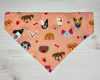 cute doggies premium over the collar dog bandana