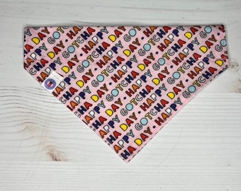 happy gotcha day rosa premium über das Halsband Hundehalsbandana