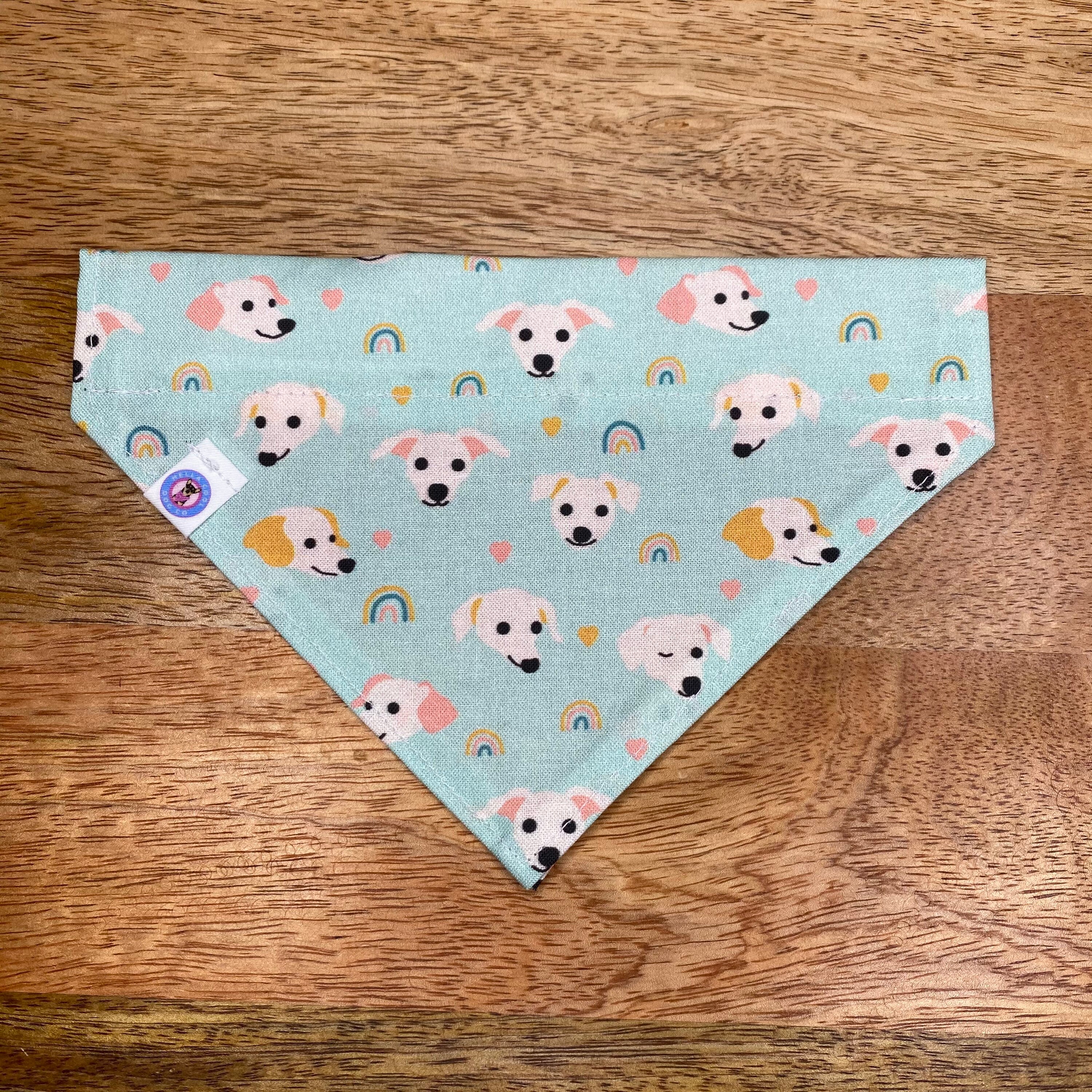 Hearts on Maroon! Dog Bandana S,M,L,XL OVER THE COLLAR,clothes pet 