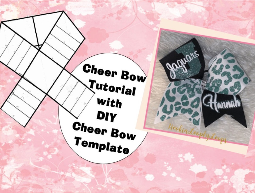 Cheer Bow Template Etsy Cheer Bow Template Etsy