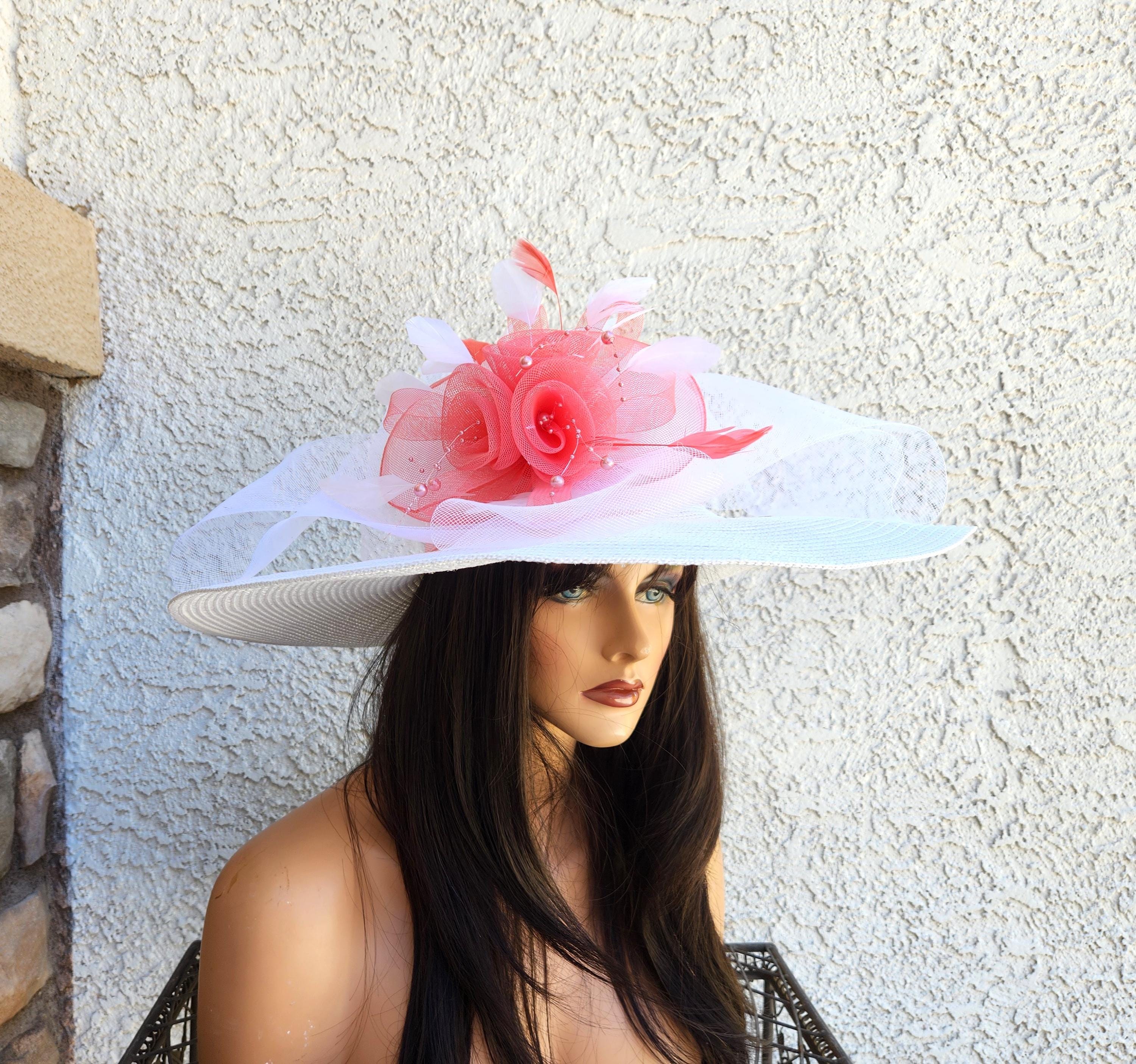 Coral Derby Hat - Etsy display picture 1