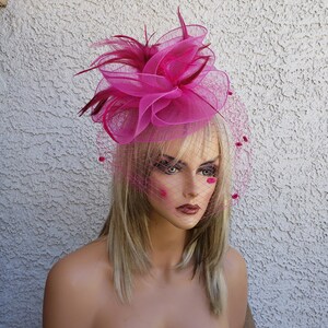 pink fascinator