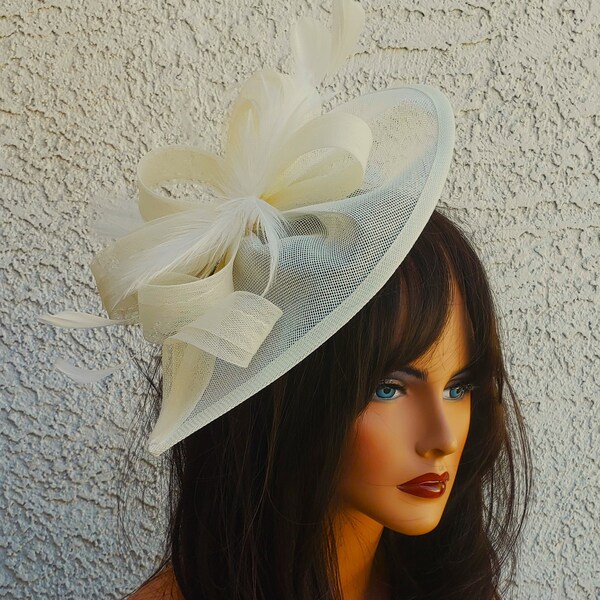 Yellow fascinator Kentucky derby formal dress