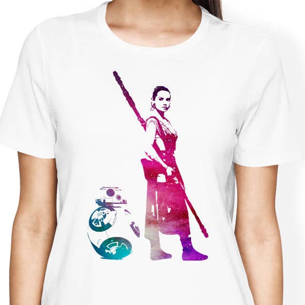 Star Wars Rey Shirt, BB8 Shirt, Star Wars Women Shirt - Star Wars Rey and BB8 Shirt, Star Wars Funny Shirt, Rey Shirt, BB8 shirt, Star Wars