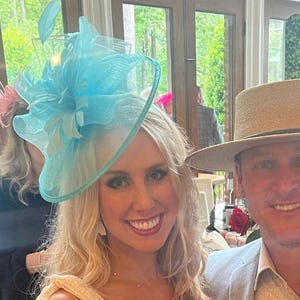 Turquoise Fascinator Kentucky derby day hat for tea party themed event garden party outdoor wedding fascinator church Easter hat for women