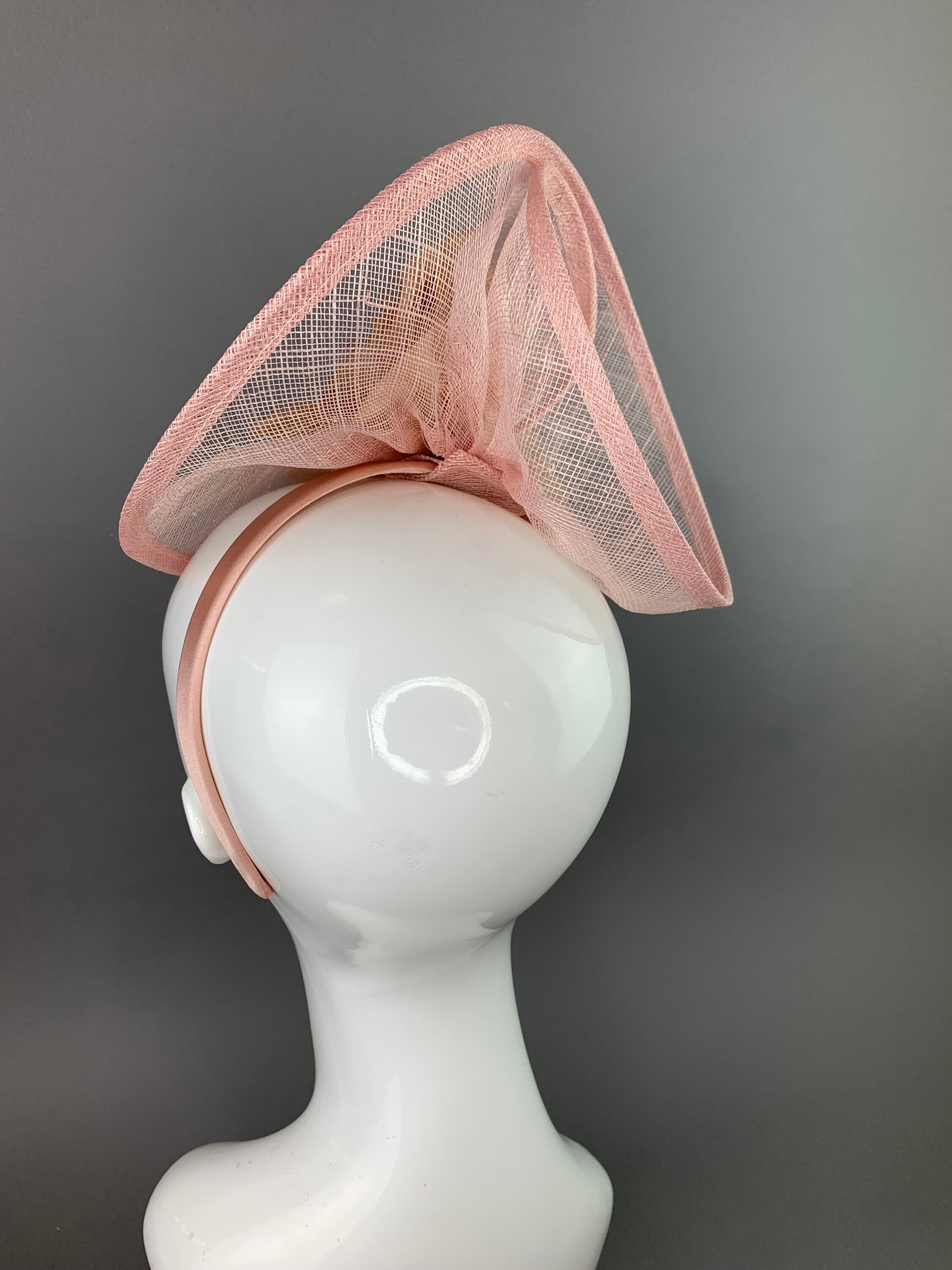 Blush Pink Feather Free Fascinator on Headband Blush Womens Etsy