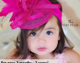Baby Kleinkind Fascinator Tee Party Accessoire neues Baby Geschenk für Babyparty Derby unter dem Motto erster Geburtstag Baby Foto Requisite Mädchen Geburtstag