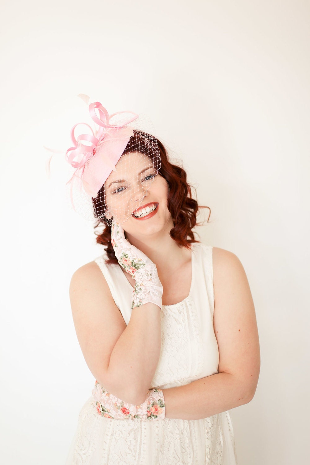 Fascinator Light Pink Fascinator With 