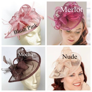 Black Fascinator on headband, Style:The Kenni Tea Party Hat, Derby Hat, Church Hat, Kentucky Derby, Fancy Hat, Tea Party Hat, wedding hat image 9