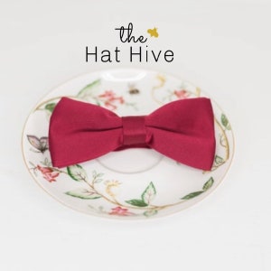 Maroon Bow Tie for men’s wedding bow tie for groomsmen gift for husband formal accessory bow tie gift for dad bow tie for teen and boy